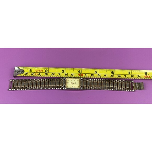 RARE Vintage Bulova 18k Gold Diamond Quartz Watch #185776 Swiss Made - Picture 5 of 10